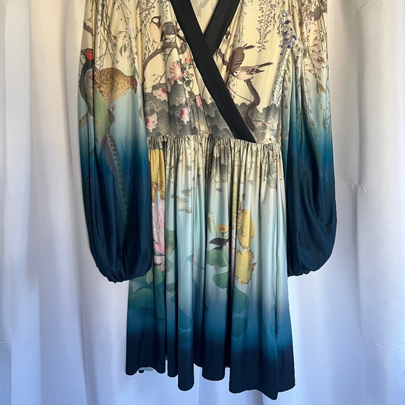 BlackMilk “DON'T BE KOI WRAP DRESS” Size M  Birds - Picture 4 of 5